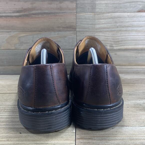 VTG Skechers Men’s 11 Brown Leather Comfort Y2K Lug Chunky Casual Oxford Shoes